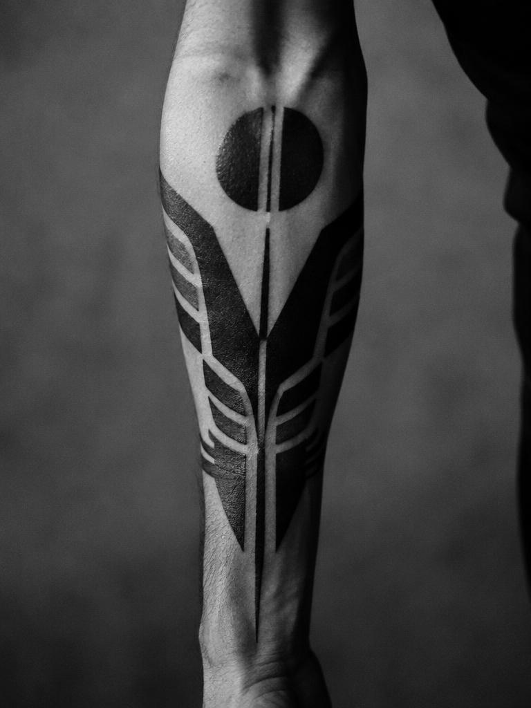 Blackwork, forearm